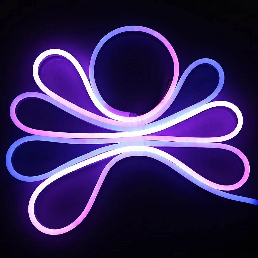 Водонепроницаемая гибкая светодиодная неоновая трубка IP68 20 м 12 В постоянного