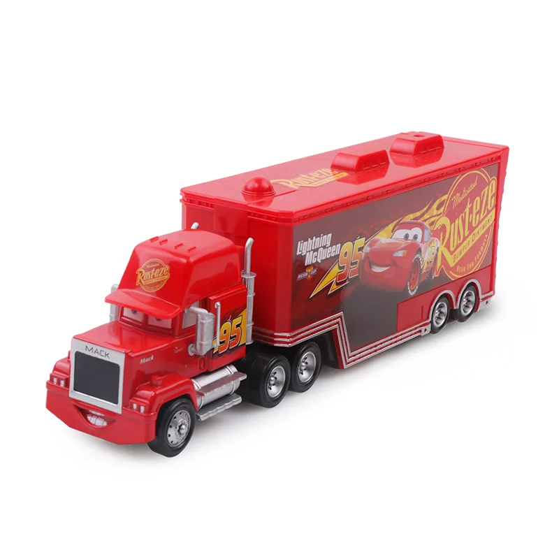 Disney Pixar Cars 2 3 Lightning McQueen Cruz Ramirez Mack Uncle Truck 1:55 литая модель автомобиля детская игрушка