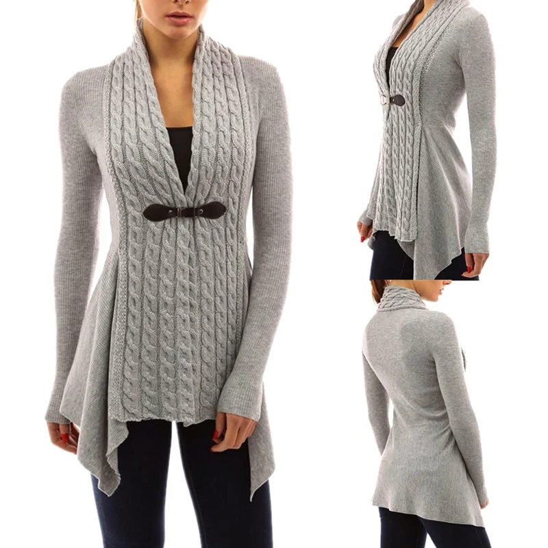 1 Pcs Women Lady Cardigan Sweater V Neck Long Sleeve Solid Color Fashion Clothing FDC99 |