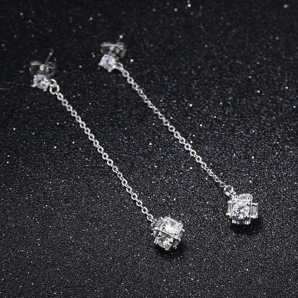 2018 г. модные брендовые Любовь золото Цвет длинная цепь Кристалл квадратный