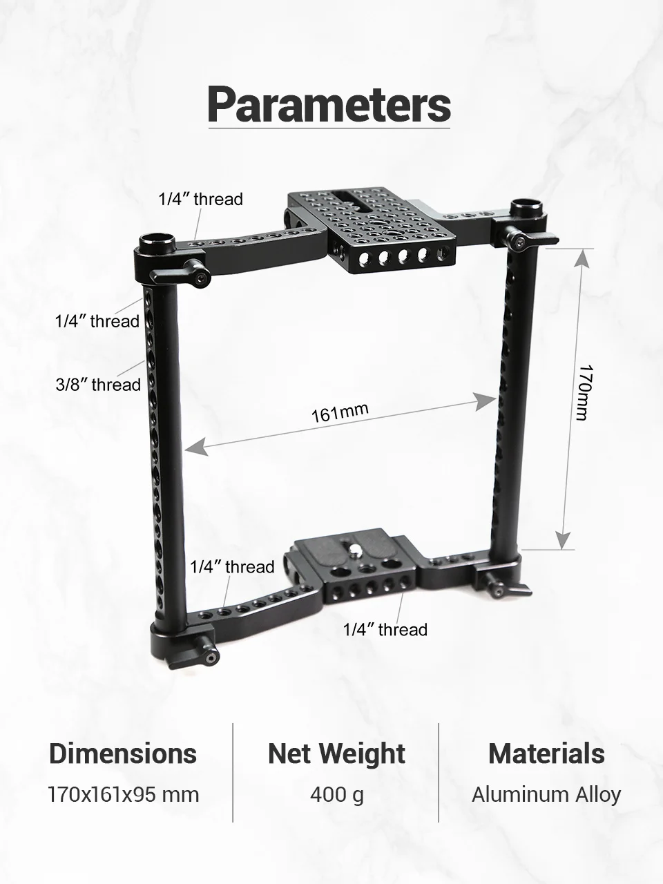 SmallRig универсальная камера VersaFrame клетка для Canon/Nikon/sony/Panasonic GH3/GH4/Fujifilm DSLR камеры s с батарейным захватом-1750