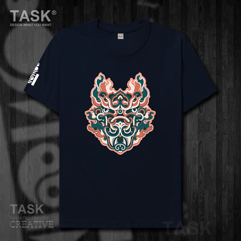 Монгольская монгольская футболка с монгольским элементом мужские футболки