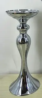 32cm Silver 8 шт.) серебристо-золотистые металлические застёжки свеча в виде русалки Держатели Стенд Русалка цветы ваза-подсвечник дорога свинец канделябры свадебный Декор - Цвет: 32cm Silver