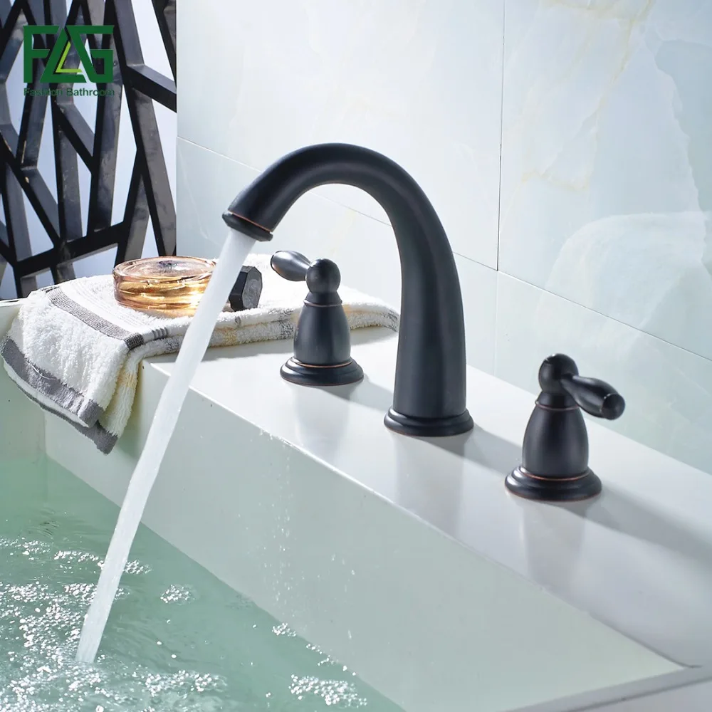 Смеситель для раковины FLG в скандинавском стиле позолоченный смеситель с 3