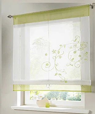 1pc curtain Вышитые римские короткие занавески s тюль для кухни отвесная занавеска для гостиной спальни Жалюзи На Окна cortinas dormitor - Цвет: 1pc curtain