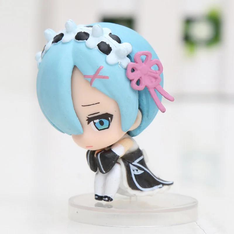 Экшн-фигурки из ПВХ Жизнь в другом мире 4 5 см шт./компл. Re: zero Rem Ram Maid | Игрушки и