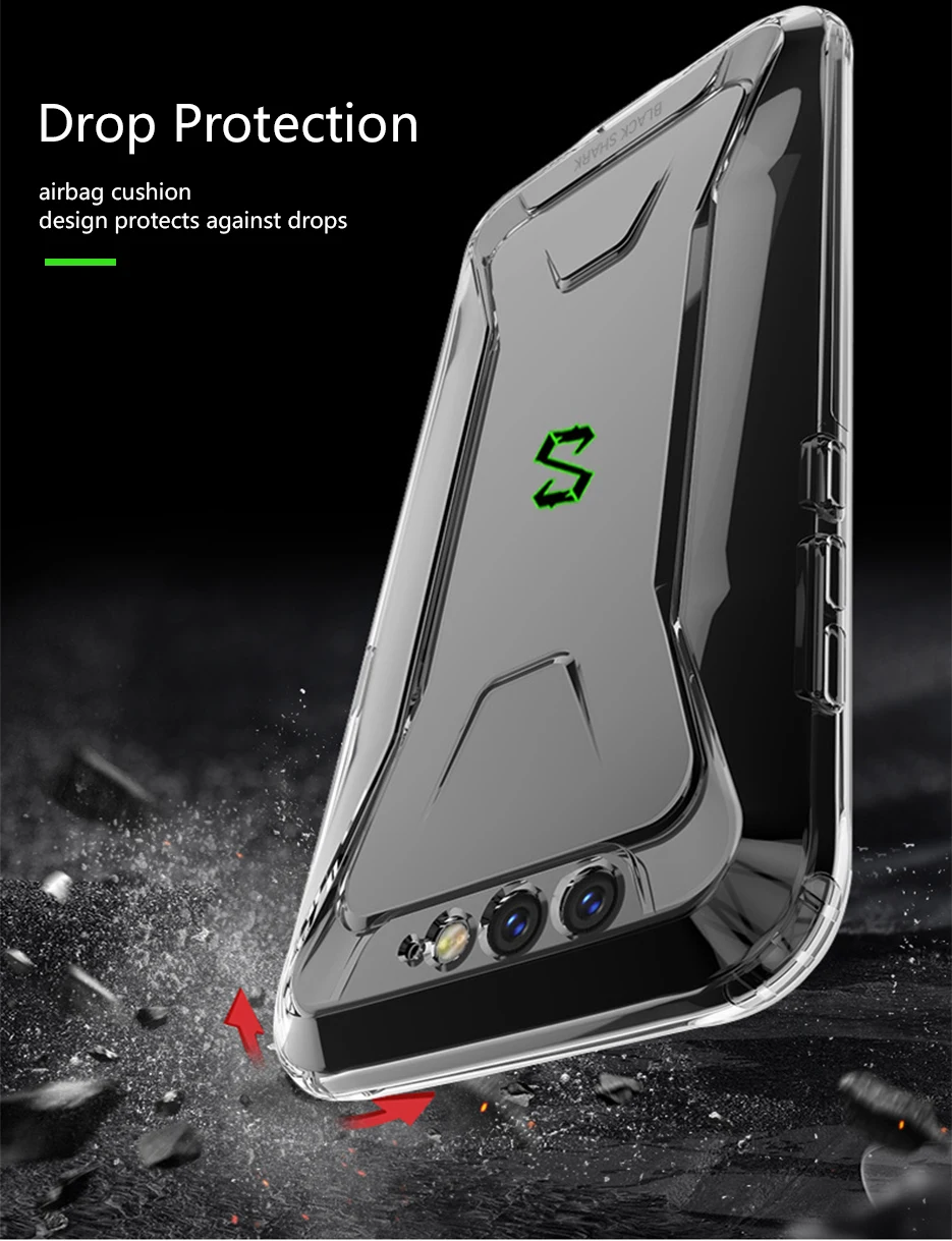 Chyi чехол для xiaomi black shark 2 Чехол Мягкий силиконовый ультратонкий ТПУ чехол