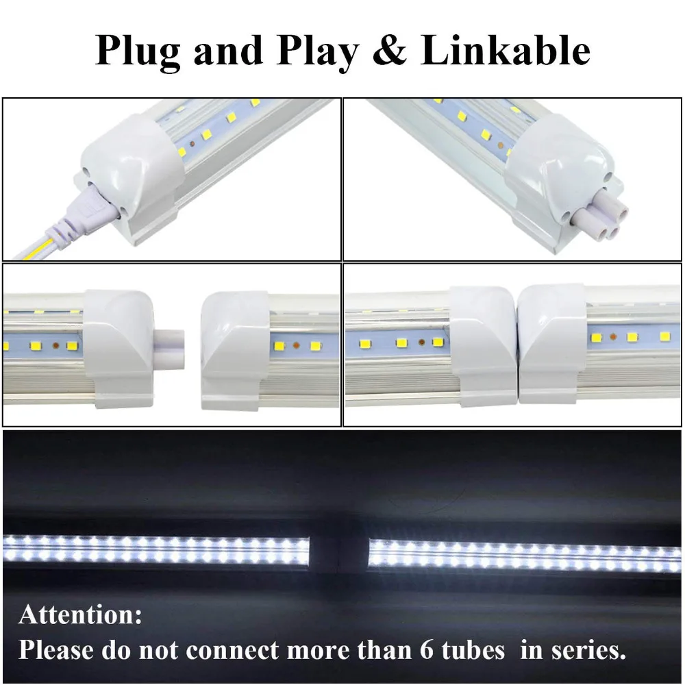 CNSUNWAY T8 встроенный светодиод V-форменная трубка/лампа/свет 4FT 28 W 5FT 36 W SMD2835 светодиодные флуоресцентные огни лампы 120 см 150 см AC85-265V