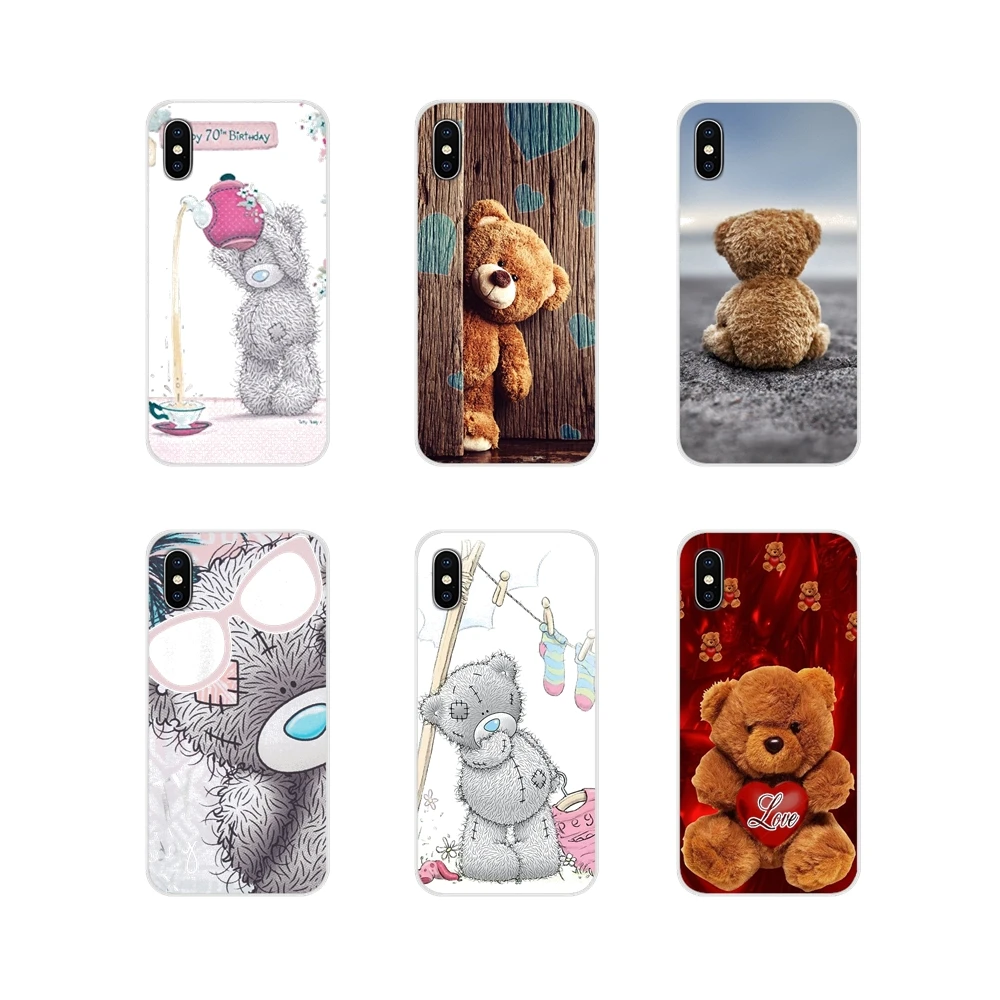 Аксессуары чехлы для телефонов Чехлы плюшевый медведь Samsung Galaxy S4 S5 MINI S6 S7 edge S8 S9 S10
