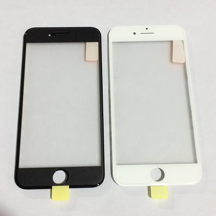 Для iPhone 7G 7 Plus 10 шт./лот высокое качество ЖК экран внешний стекло объектив с рамкой