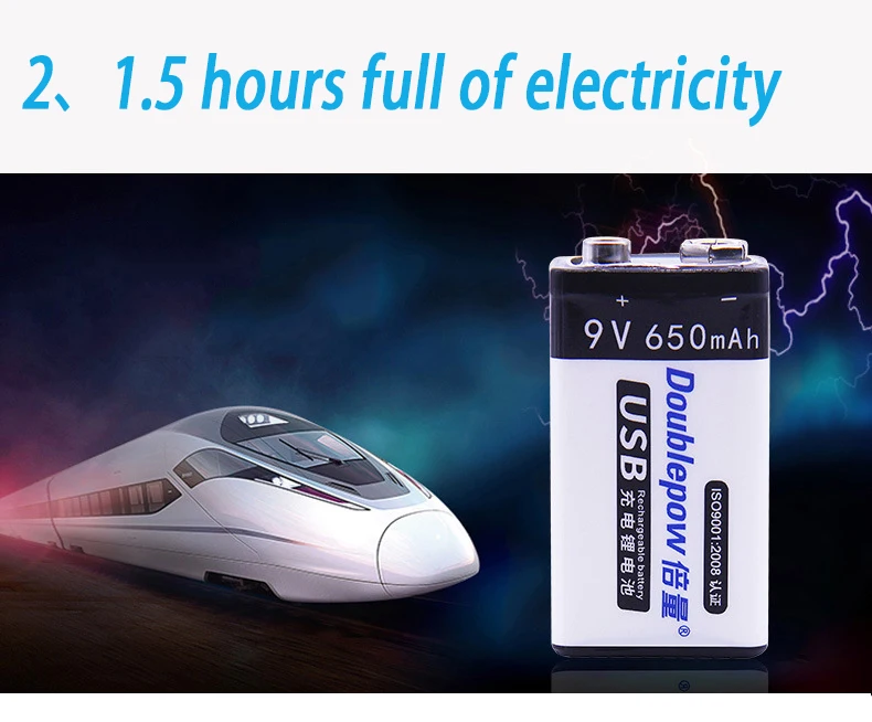 9V USB аккумуляторная батарея 6f22 9v умная 650mAh беспроводной микрофон инструмент KTV