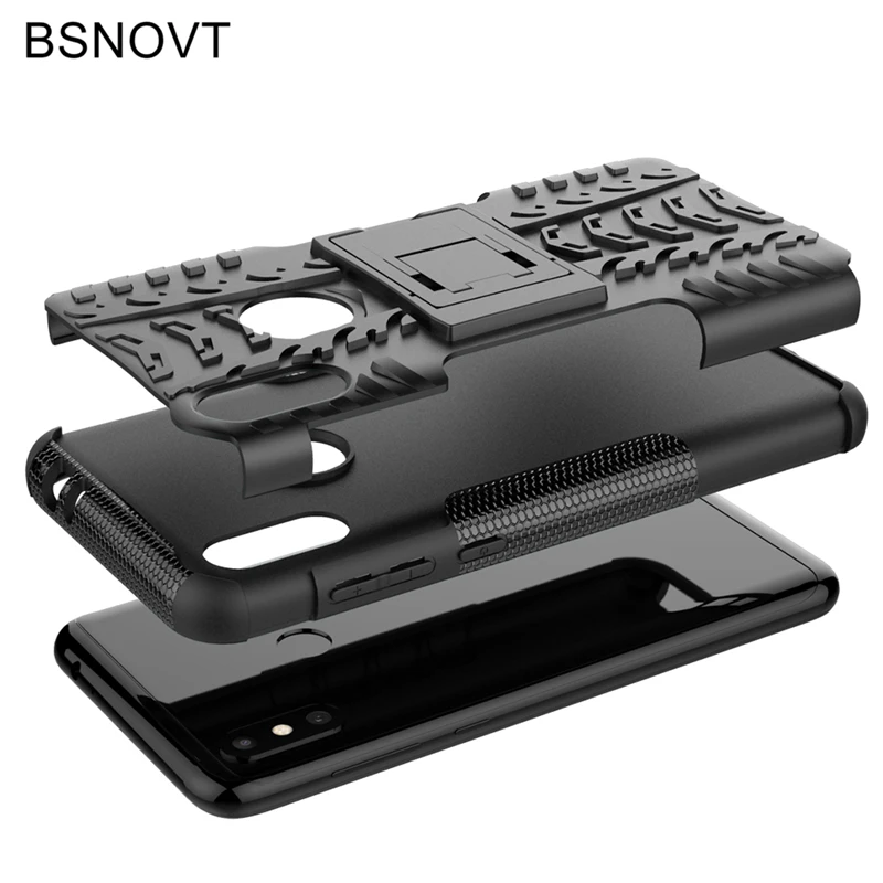BSNOVT For Motorola Moto One Power Case Cover Soft TPU Holder Stand Phone Cases P30 Note Fundas 6.2&quot |