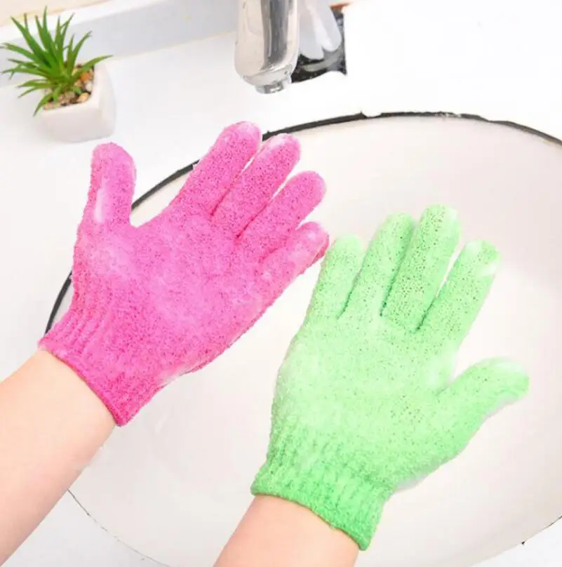 للبيع قفازات حمام للعناية بالبشرة ، مرطب ، سبا ، مقشر ، منظف للوجه والجسم ، LX6834