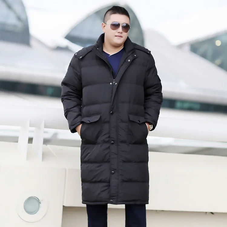 

Пуховик мужской длинный зимний, до колена, размера плюс, 9XL, 8XL, 7XL, 6XL