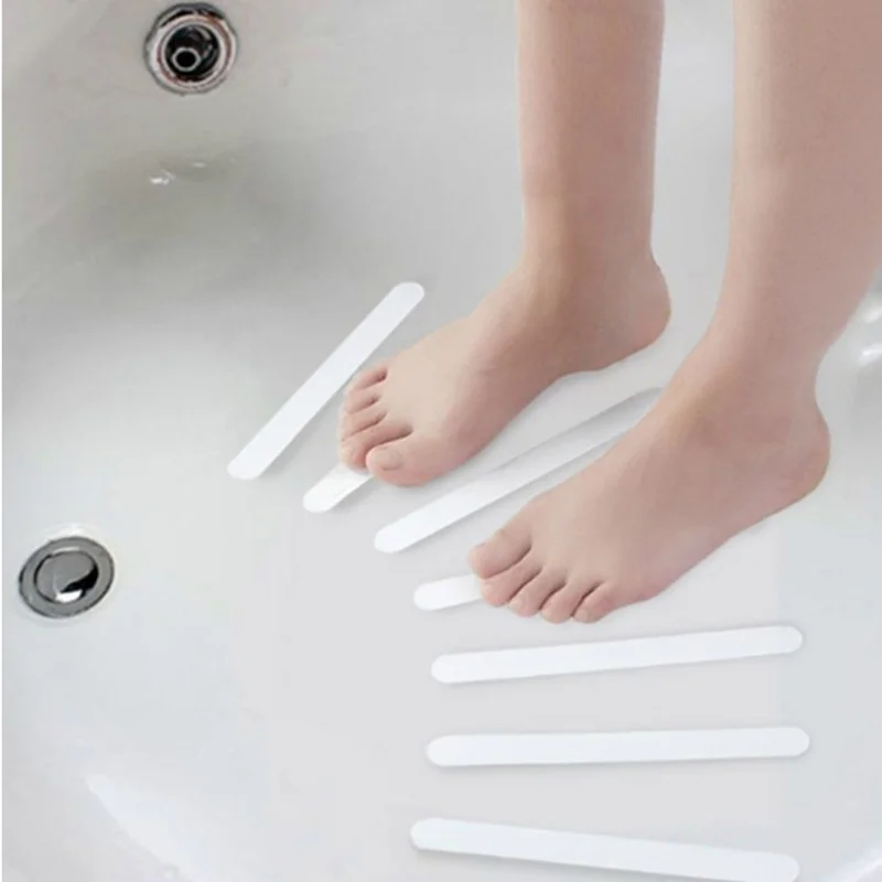Новые 5 шт/упаковка, шт./компл. Ванная комната Ванна Non-Slip наклейки лестничные ступени скотч Двухсторонняя клейкая Водонепроницаемый Стикеры для домашнего Аксессуары для ванной комнаты