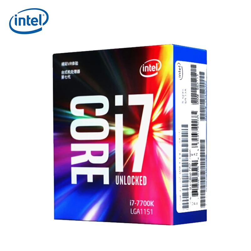 Настольный процессор Intel 7 го поколения Core i7 7700K четырехъядерный 8 потоков 4 2 ГГц 91