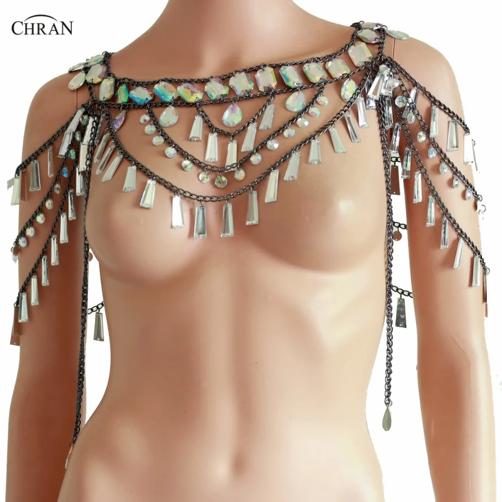 

Sexy New Vintage Crystal Belly Chain Multi Layer Link Body Chain Waist Chain Belt Streetwear Summer Women Fashion Body Jewelry