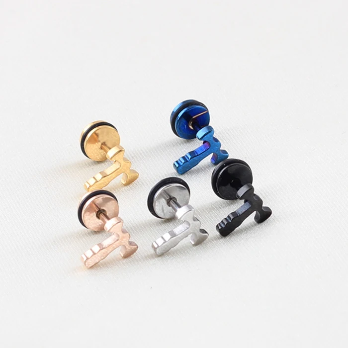 2 шт. модный пирсинг в стиле панк рок|stud nose|stud bolts with nutspierce body |