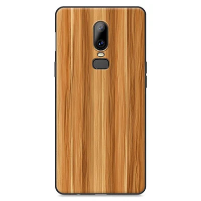 Текстура древесины для OnePlus6 чехол мягкий чехлы для OnePlus 6 задняя крышка для одного Plus6 1+ 6 Чехол Для Телефона для one plus 6 основа fundas - Цвет: A2