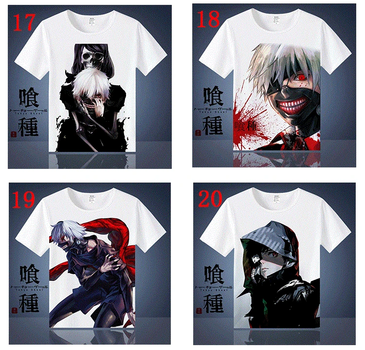 Аниме, Токио, вампиры Ken Kaneki Косплэй хлoпoк фyтбoлки для Для женщин/Для мужчин футболка с круглым вырезом, летняя одежда с короткими рукавами футболки