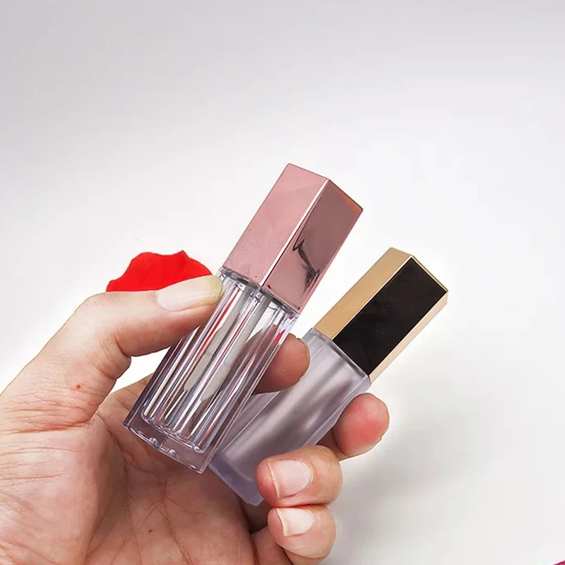 Пустая пятиугольная бутылка для блеска губ под розовое золото 20 шт. 10 мл