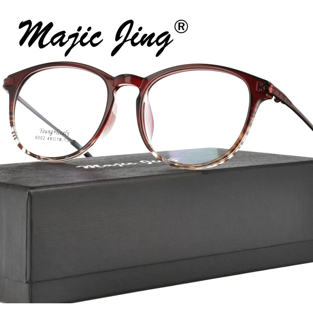 

Magic Jing TR round prescription spectacles myopia eyewear eyeglasses optical frames for men 6002