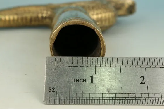 YM 308 китайская старая латунная Коллекционная Ручная работа резной Статуя Дракона