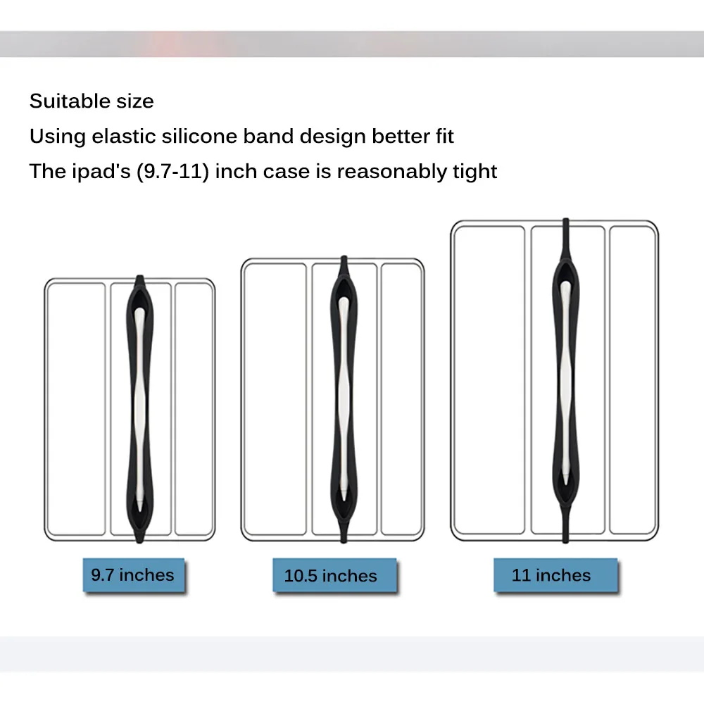 Силиконовый чехол для Apple Pencil 2-го поколения Чехол iPad 2 1 держатель с ремешком