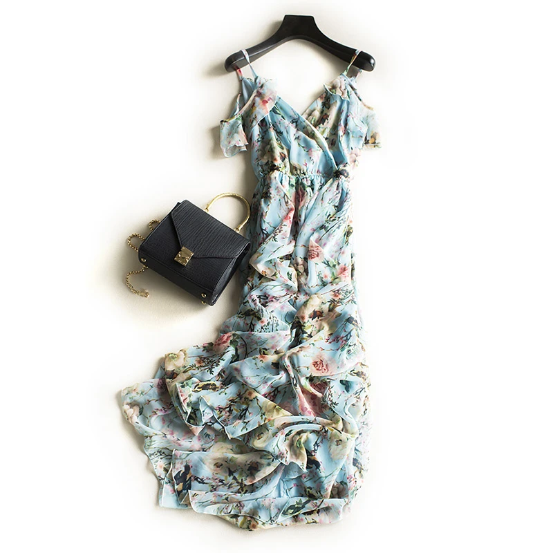 2018 ограниченное предложение новое женское платье принцессы лента шифоновая