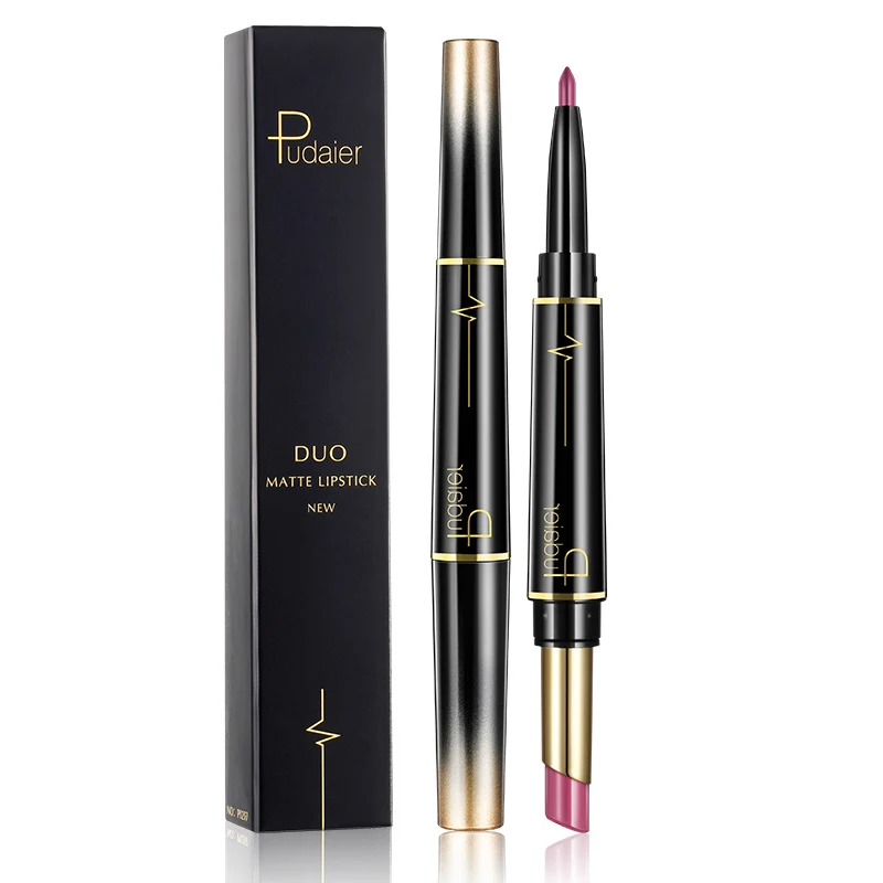 Профессиональная губная подводка с двойным концом матовая помада карандаш