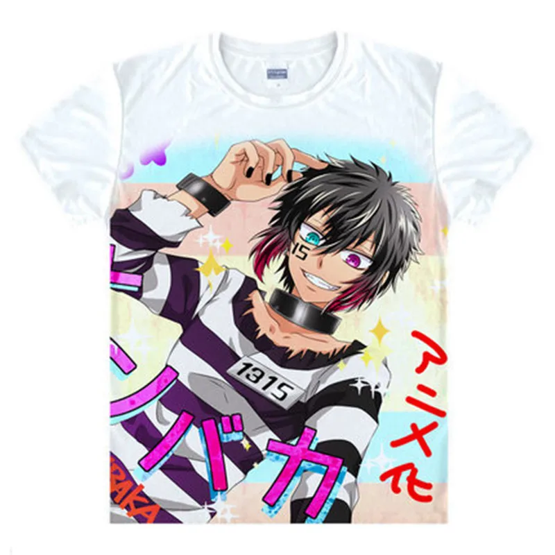 Футболка Nanbaka Detentionhouse Jyugo UNO Niko Rock футболка японского аниме мужчины женщины