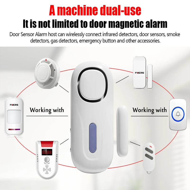 FUERS D2 беспроводной дверной оконный датчик сигнализации с дистанционным