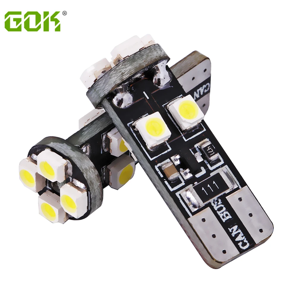 

4pcs/lot Canbus led T10 8smd Reading Light 12v 1210 3528 Led No Obc Error 194 168 W5w t10 8led Clearance Bulb