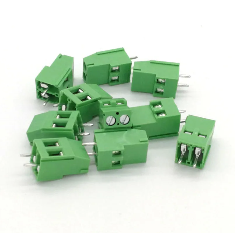 30/50 шт. шаг 5 0 мм Винт PCB Клеммная колодка коннектор прямой штырь 2P 3P WJ129V коннекторы