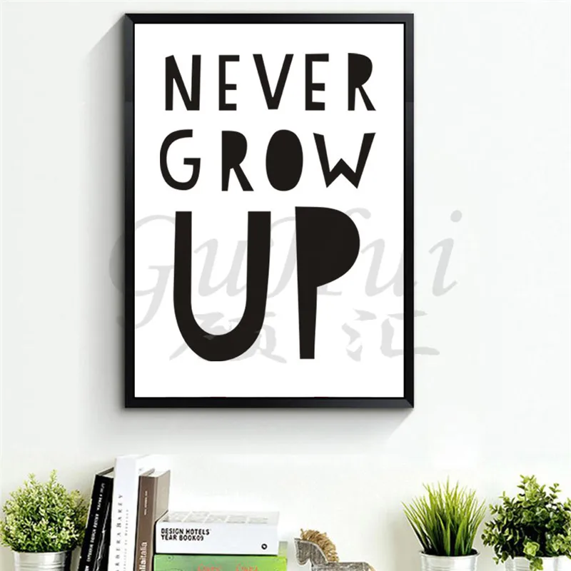 Английские пословицы черно-белые буквы креативные современные декоративные