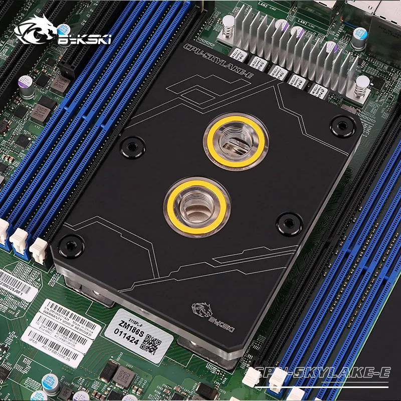 Водяной блок Bykski CPU CPU-SKYLAKE-E для INTEL LGA1150 1151 1155 1156 2011 X99 черный серебристый RGB