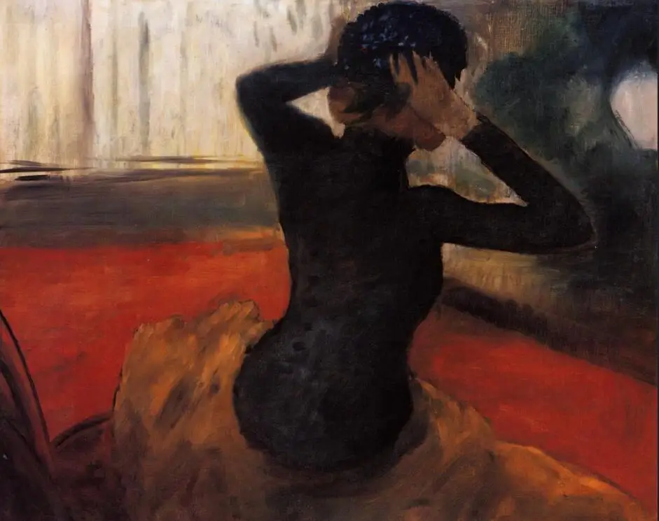 Высококачественная картина маслом изображения на холсте женщина примерка шляпе