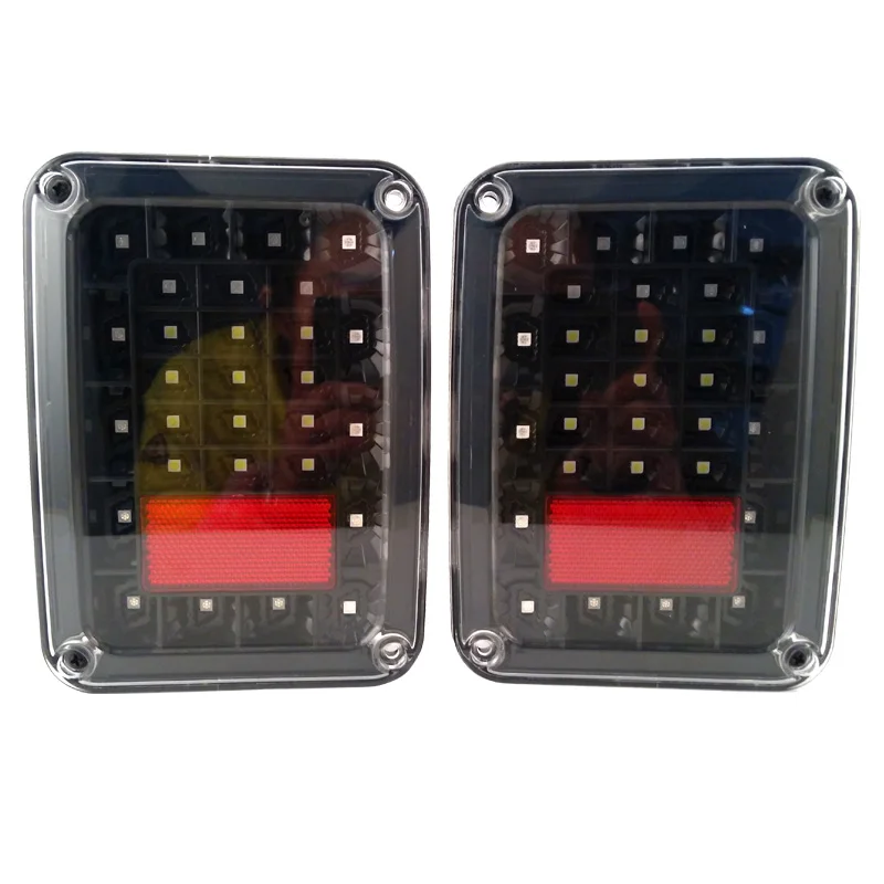 Taillight Series For Jeep JK Wrangler 07-16 LED Brake Tail Lights Bulb Assembly Conversion Rear Turn Signal Reverse lights | Автомобили и
