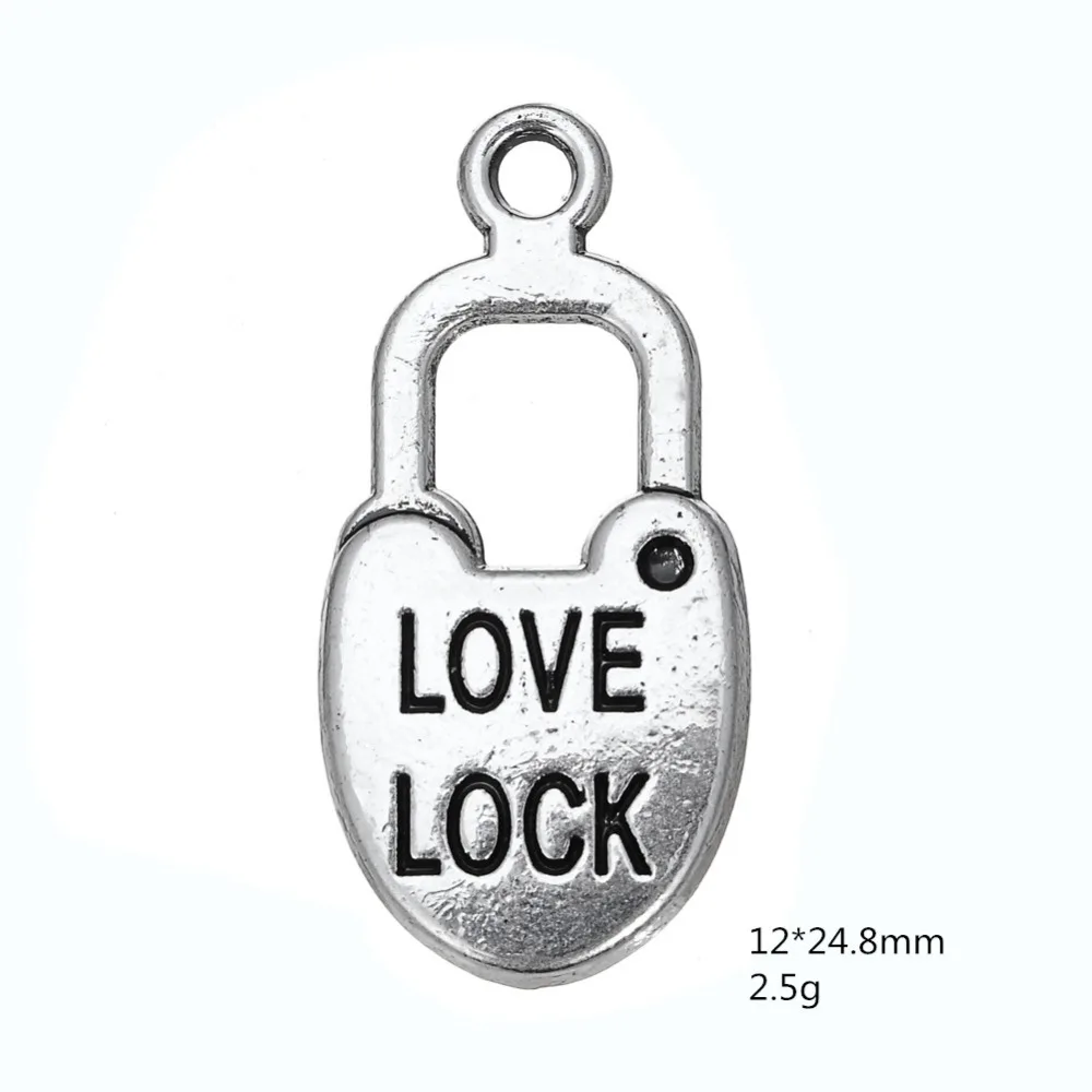 Engraved Love Lock Word Letter Charms | Украшения и аксессуары