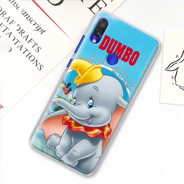 Милый мультяшный слон Дамбо чехол для телефона Xiao mi Red mi 7 5 6 Pro Note 7 Pro 5 5A 6 mi A1 A2 8 Lite 9 чехол Coque - Цвет: 06