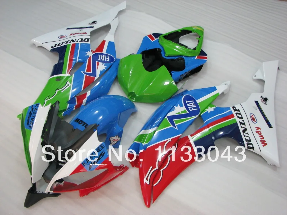 

7gifts Blue red green white white fairings for Yamaha YZF-R6 08-09 YZF R6 08 09 YZF 600 R6 2008 2009 #3SG5 fairing parts