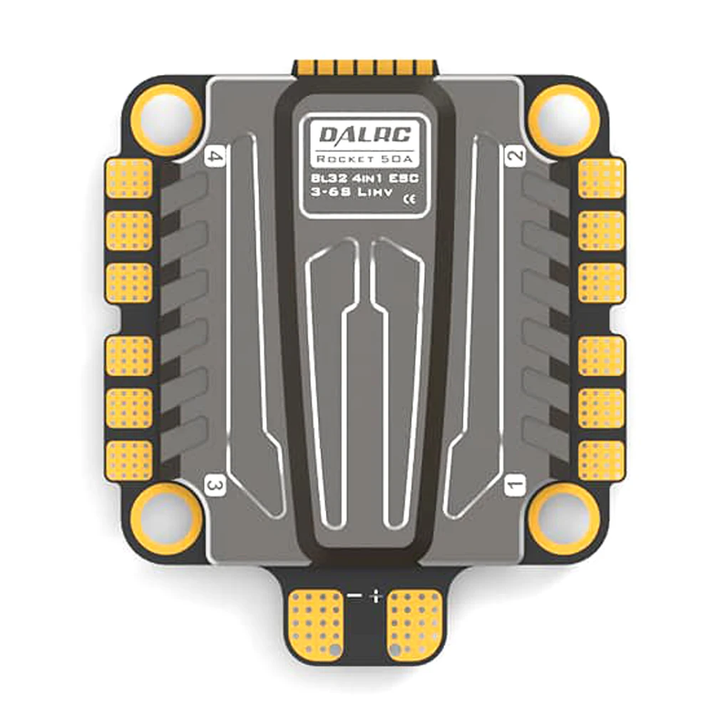 DALRC F722+ 50A ракета 4 в 1 ESC двойной STM32F722RGT6 Контроллер полета Встроенный OSD BEC 5 в 12A F7 MCU6000 и ICM20602 VS F4