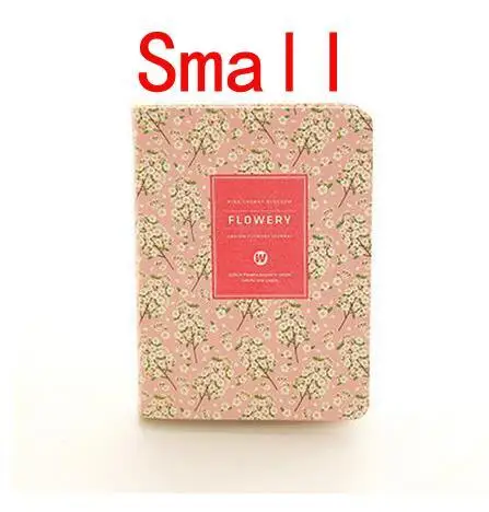 Spink 1P милый дневник из искусственной кожи с цветочным рисунком, дневник с расписанием, блокнот, блокнот, бумажный блокнот, еженедельные аксессуары для планировщика 01605 - Цвет: Spink