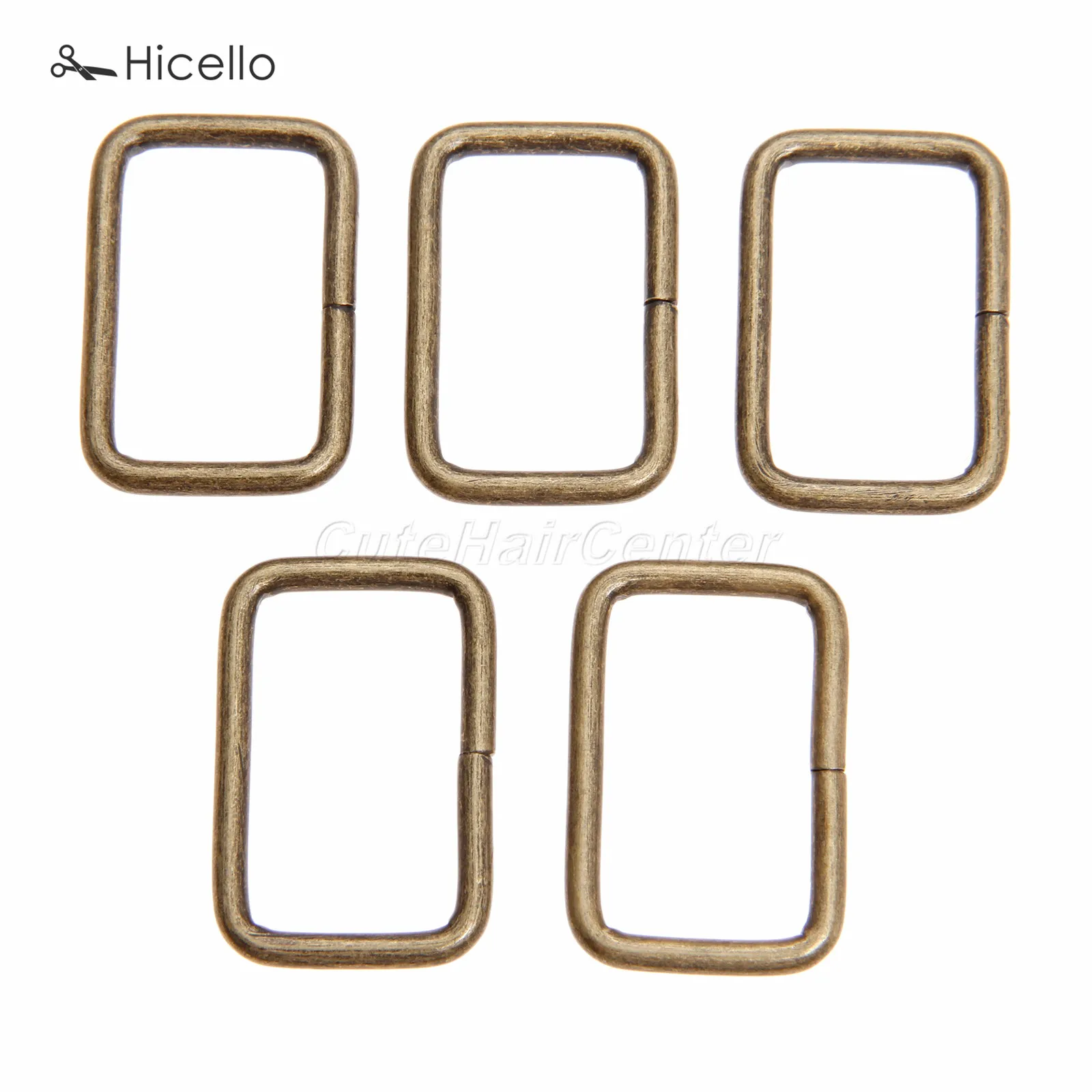 20 шт./лот, металлические квадратные кольца, пряжки, ремень для одежды, сделай сам, рукоделие, для багажа, для шитья, ручная работа, сумка, кошелек, кнопки, бронзовые, серебряные, Hicello - Цвет: Bronze 25cm 16cm