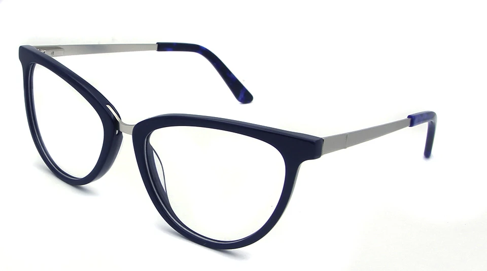 Frame glass pattern Оригинальные ацетатные женские очки "кошачий глаз", оправа для женщин, роскошные женские очки, оптические оправы, очки по рецепту - Цвет оправы: Frame glass pattern
