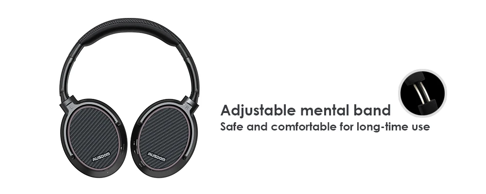 Ausdom ANC7S активные Беспроводные наушники с шумоподавлением, bluetooth-гарнитура с микрофоном, чистый звук для ТВ, спорта, метро, самолета