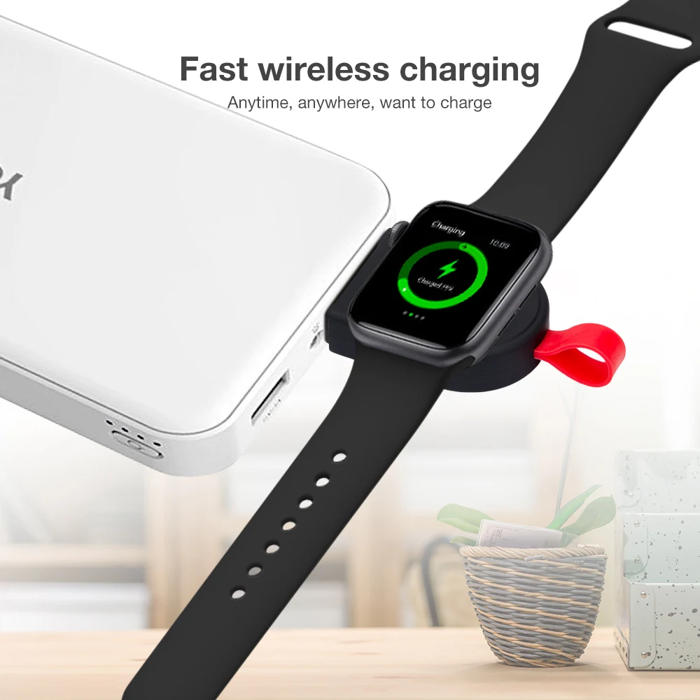 Мини портативное беспроводное зарядное устройство для Apple Watch Series 1 2 3 4 док-адаптер Быстрая зарядка зарядное устройство Беспроводная зарядка