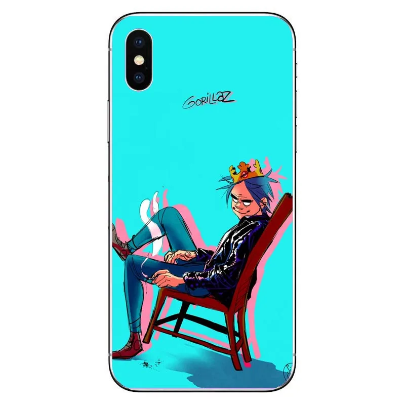 TPU Gorillaz silicone Soft TPU phone case For iPhone5s SE 6 6s plus 7 7plus 8 8plus X XS XR XS Max Cartoon Gorillaz Boat Best Cases - Цвет: TPU