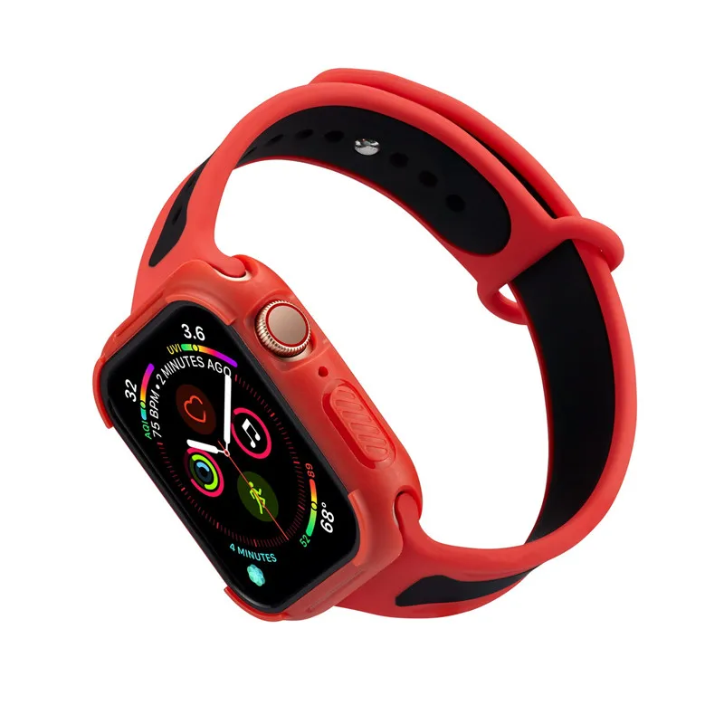 Чехол для Apple Watch Series 4 Sport Style чехол из поликарбоната с рамкой iWatch s 40 мм 44 защитный