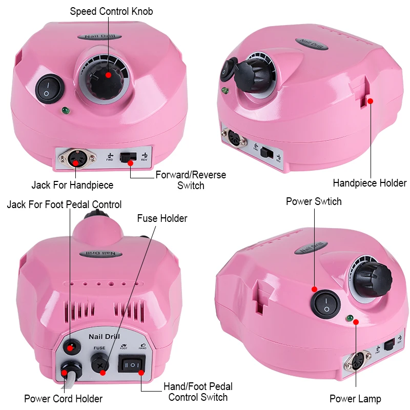 35000 об/мин профессиональная электрическая дрель для ногтей с новой версией